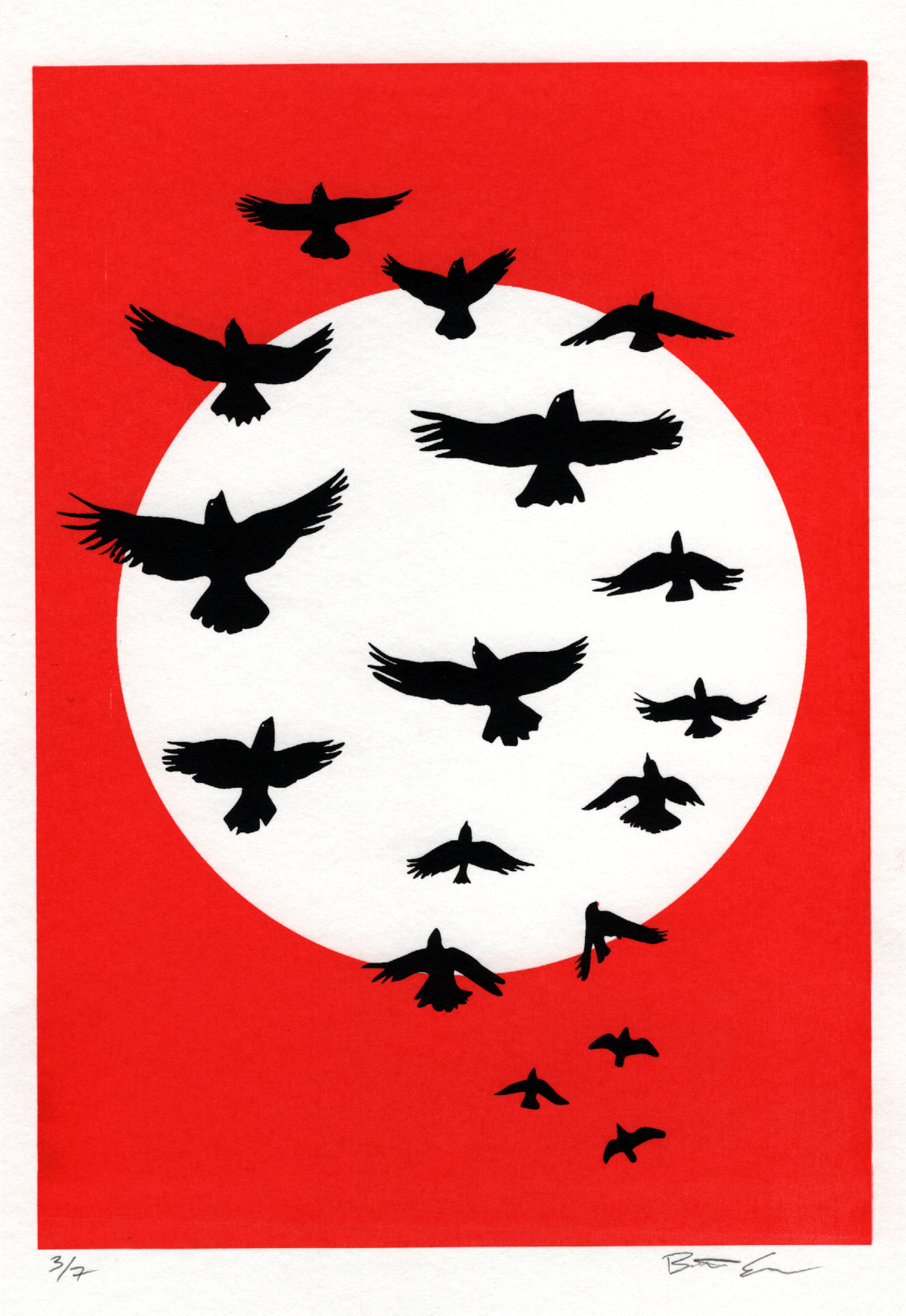 The Language of Birds 1 — screen print